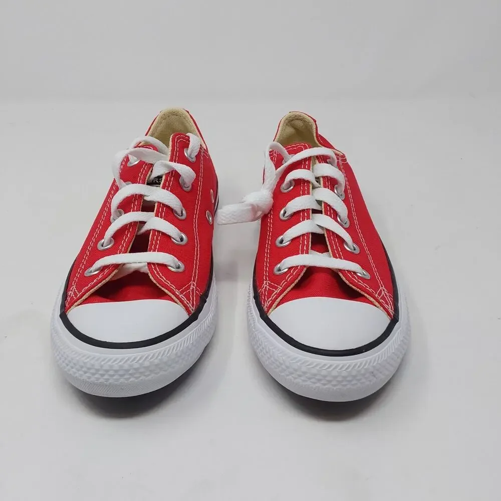 Converse Chuck Taylor All Star Ox Kids Red Canvas Sneakers Youth US 1 New
